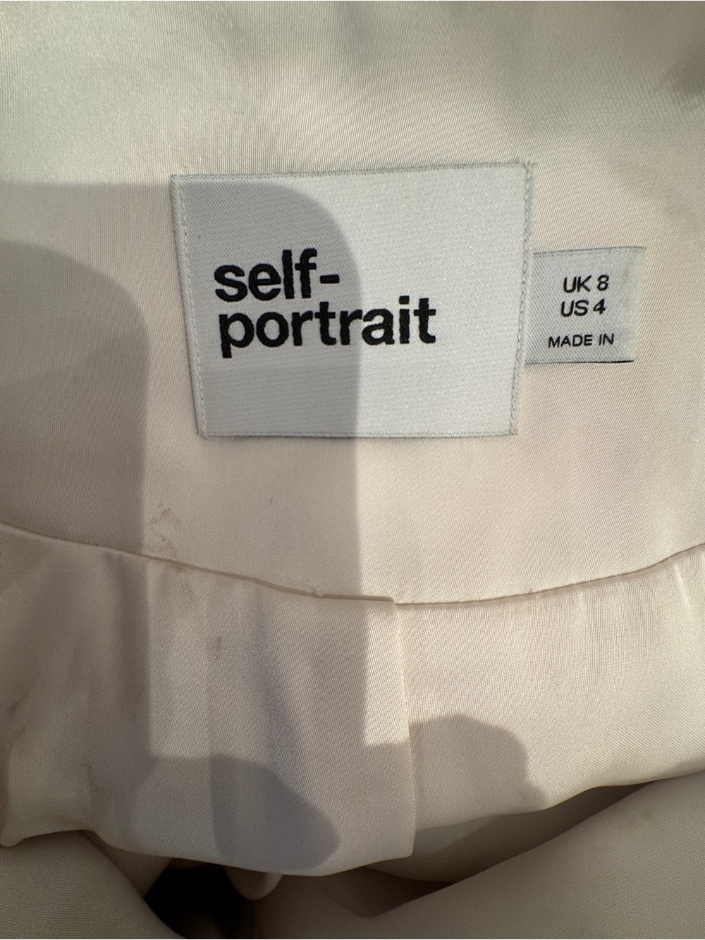 Self-Portrait Cream Faux-Shearling Pocket Jacket - Picture 6 of 7
